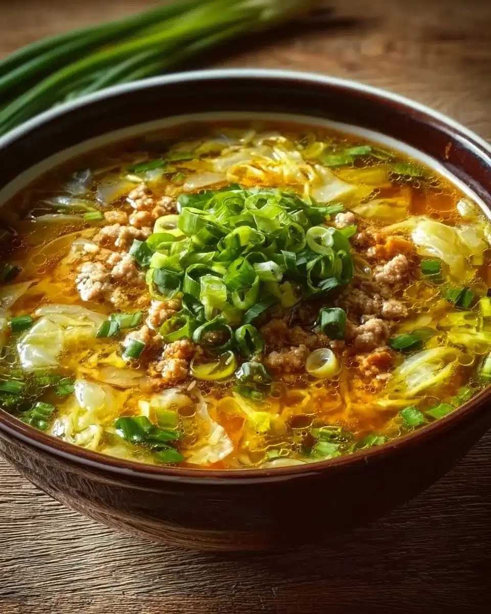 One-Pot Egg Roll Soup 6 Cozy One-Pot Egg Roll Soup with Green Onions and Ginger
