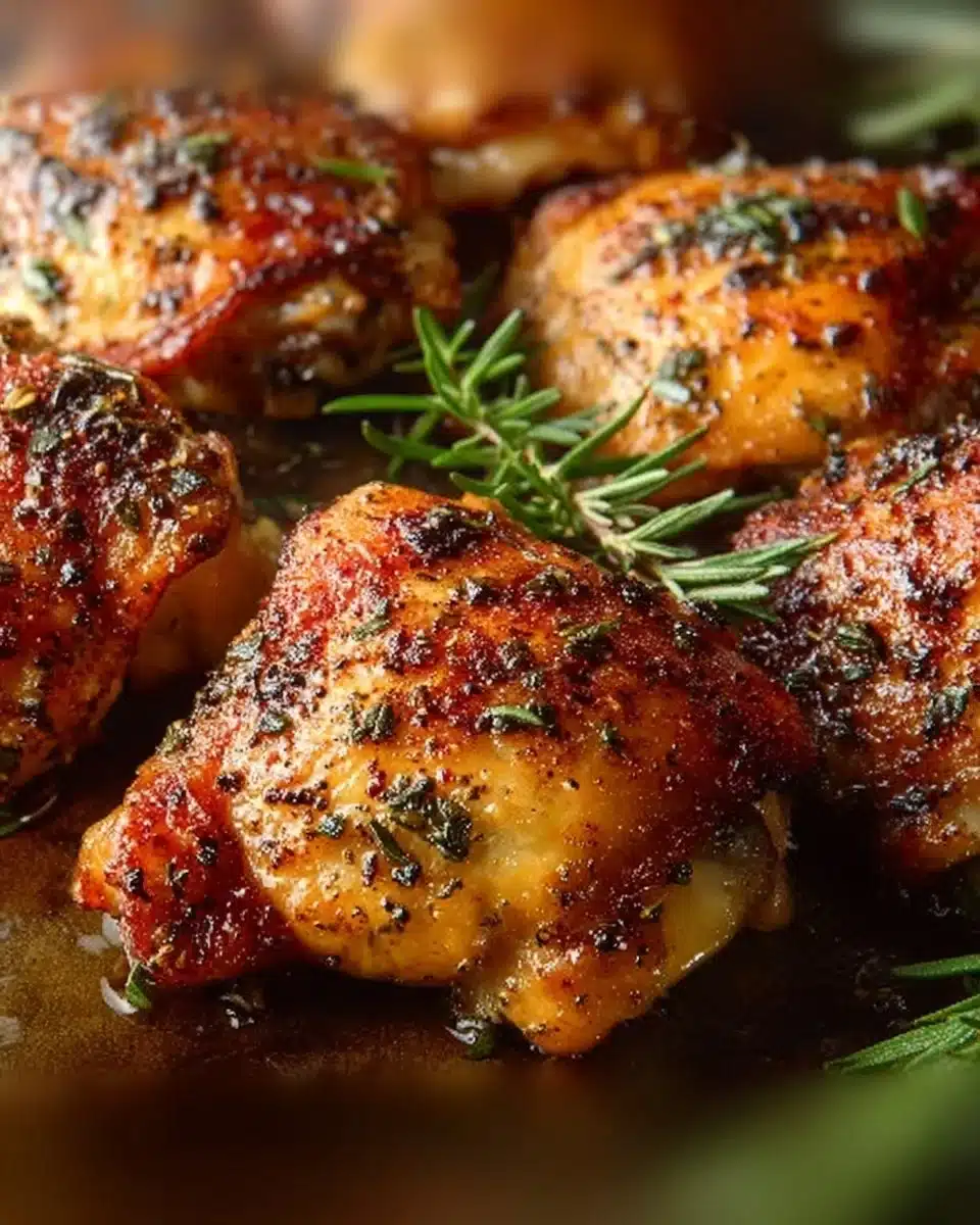 Oven-Baked Chicken Thighs 4 Oven Baked Chicken Thighs