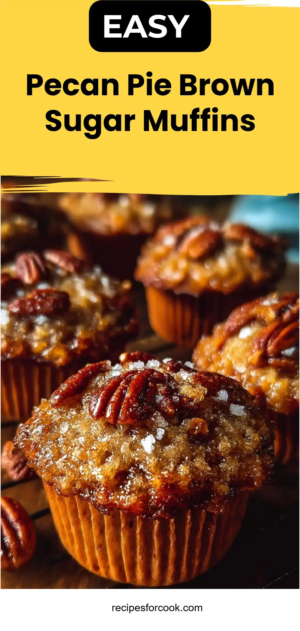 Pecan Pie Brown Sugar Muffins 5 Pecan Pie Brown Sugar Muffins