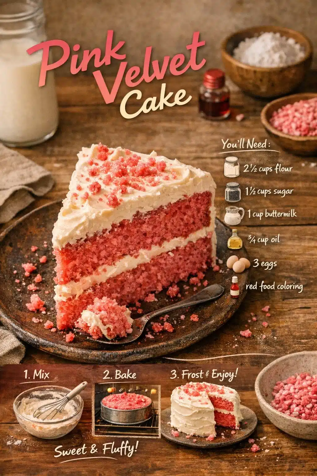 Pink Velvet Cake 5 Pink Velvet Cake