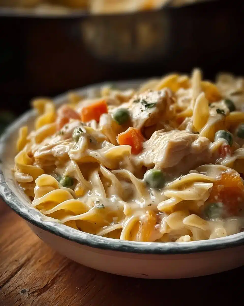Quick Chicken Pot Pie Pasta 4 Quick Chicken Pot Pie Pasta