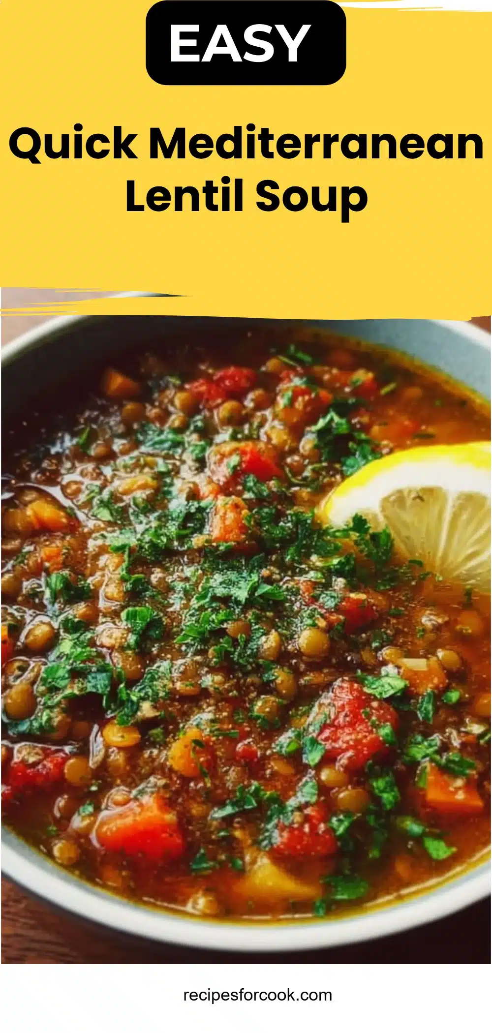 Quick Mediterranean Lentil Soup 5 Quick Mediterranean Lentil Soup