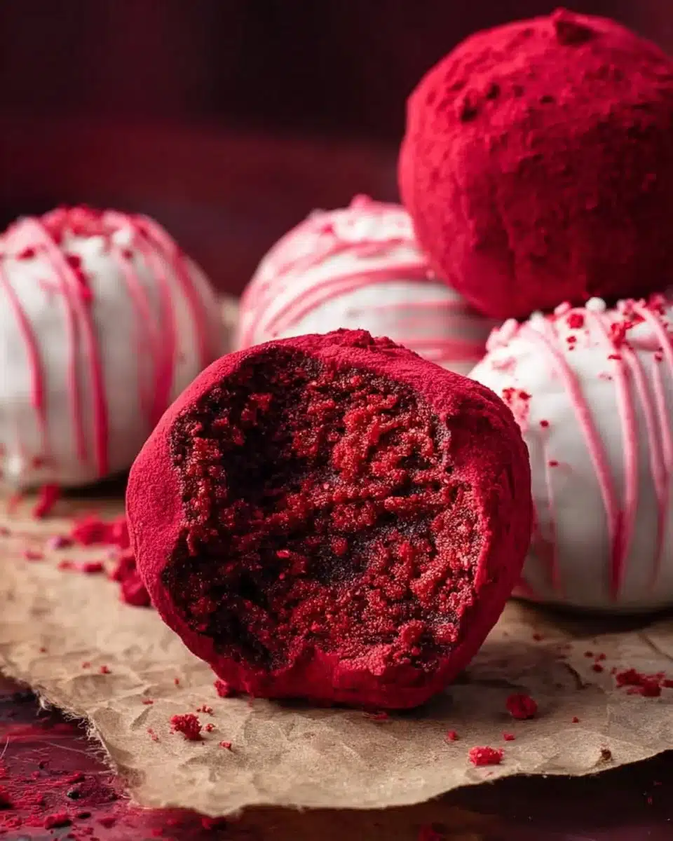 Red Velvet Truffles 6 Red Velvet Truffles