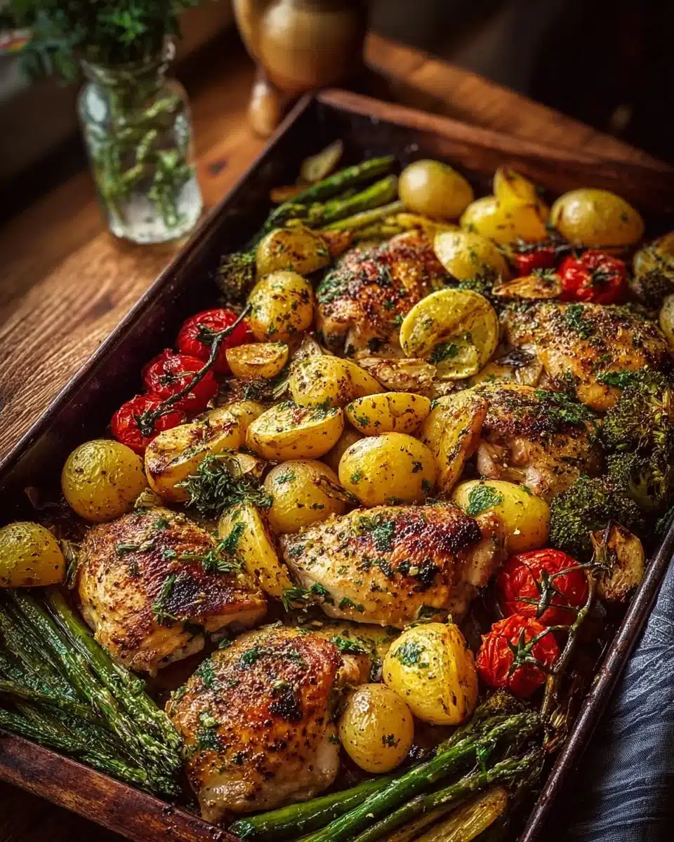 Sheet Pan Garlic Butter Chicken and Veggies 6 Sheet Pan Garlic Butter Chicken and Veggies