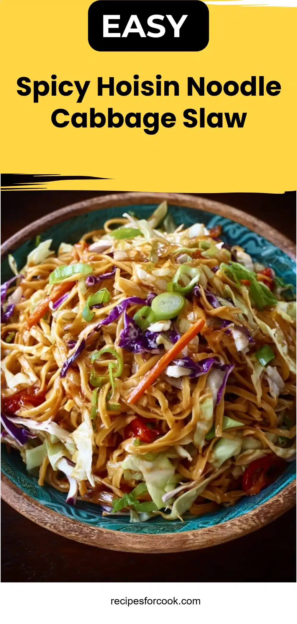 Spicy Hoisin Noodle Cabbage Slaw 5 Spicy Hoisin Noodle Cabbage Slaw