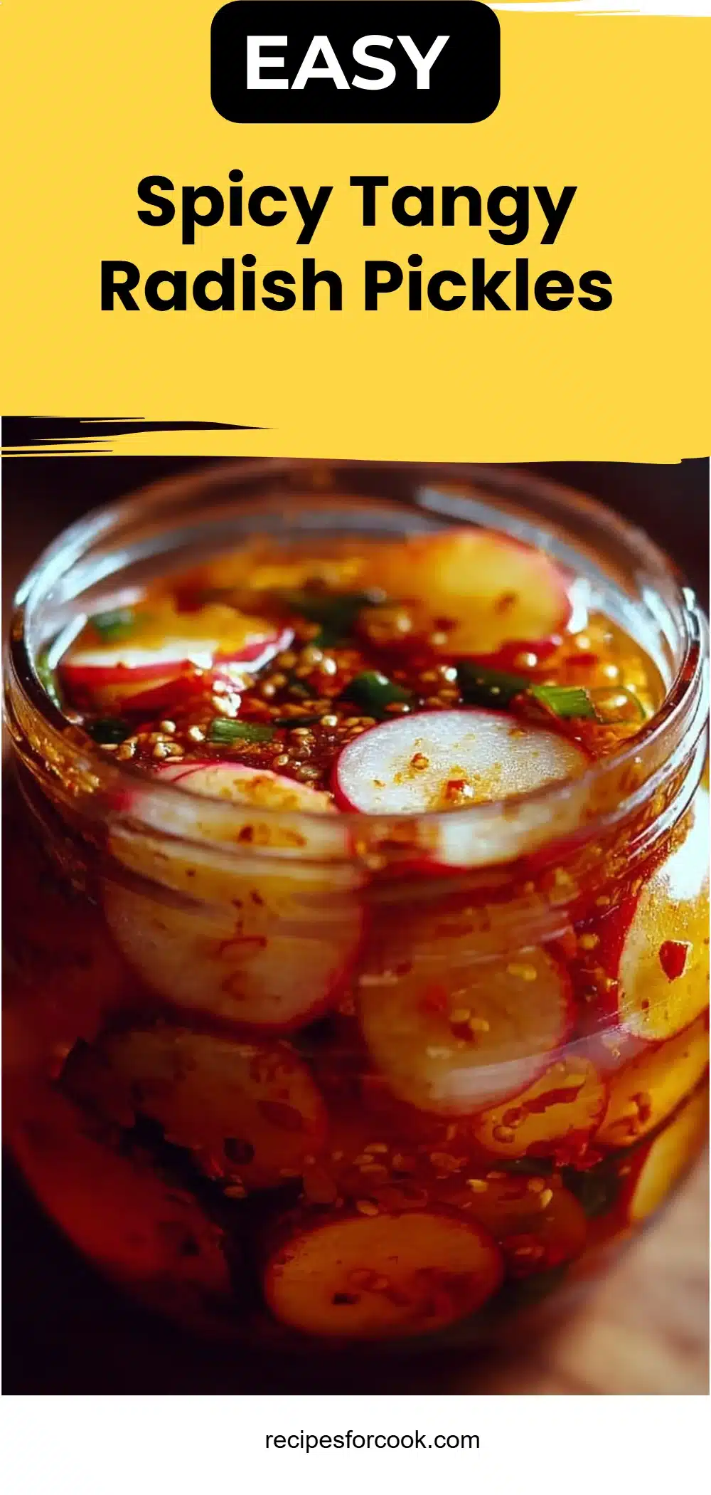 Spicy Tangy Radish Pickles 5 Spicy Tangy Radish Pickles