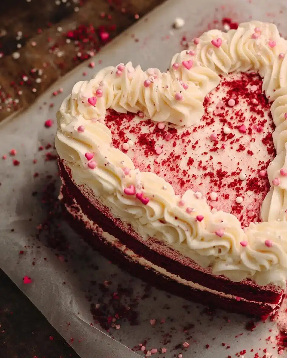 Valentine's Heart Red Velvet Cake 6 Valentine's Heart Red Velvet Cake