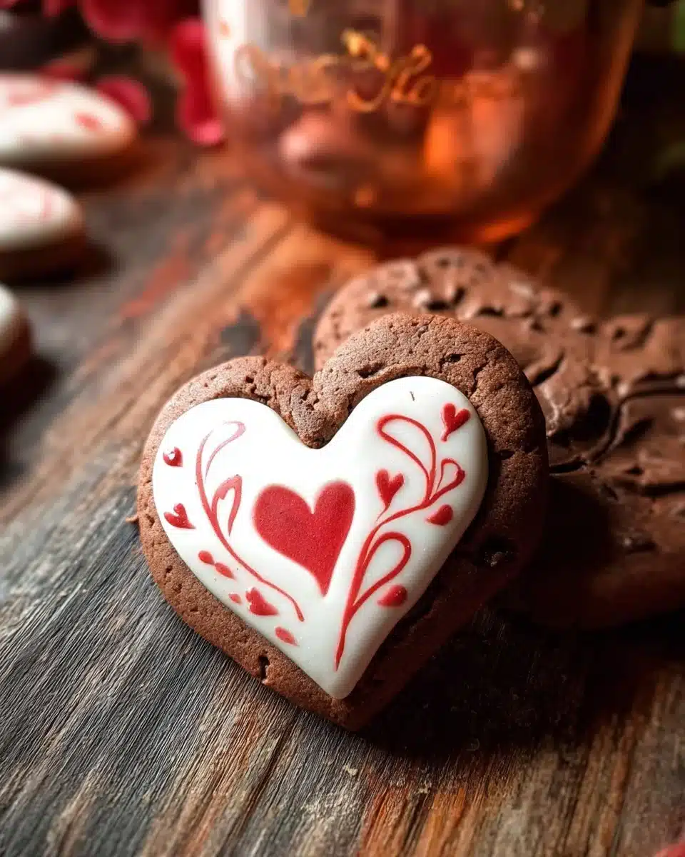 Wet on Wet Connecting Hearts Cookie 6 Wet on Wet Connecting Hearts Cookie