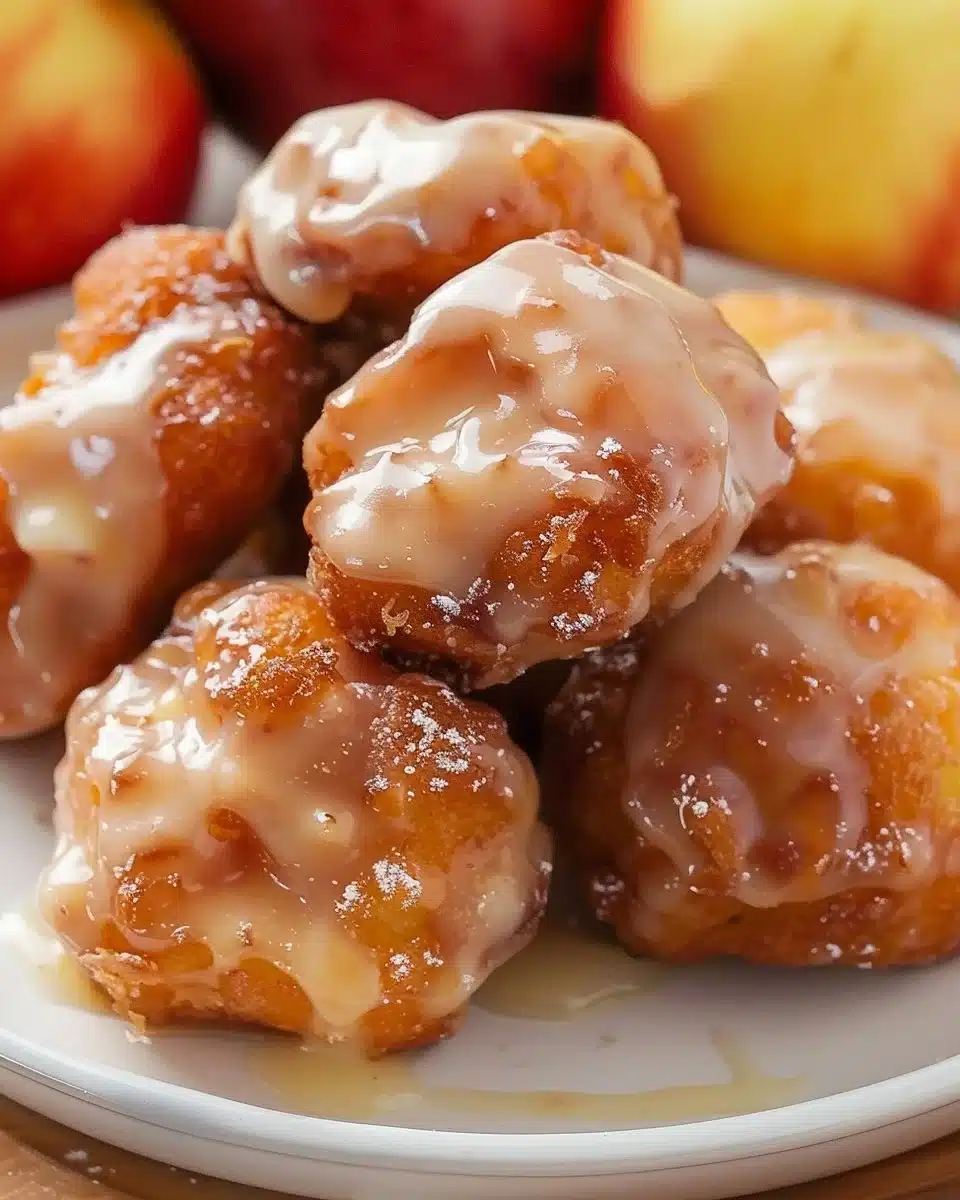 Apple Fritter Bites 6 Apple Fritter Bites