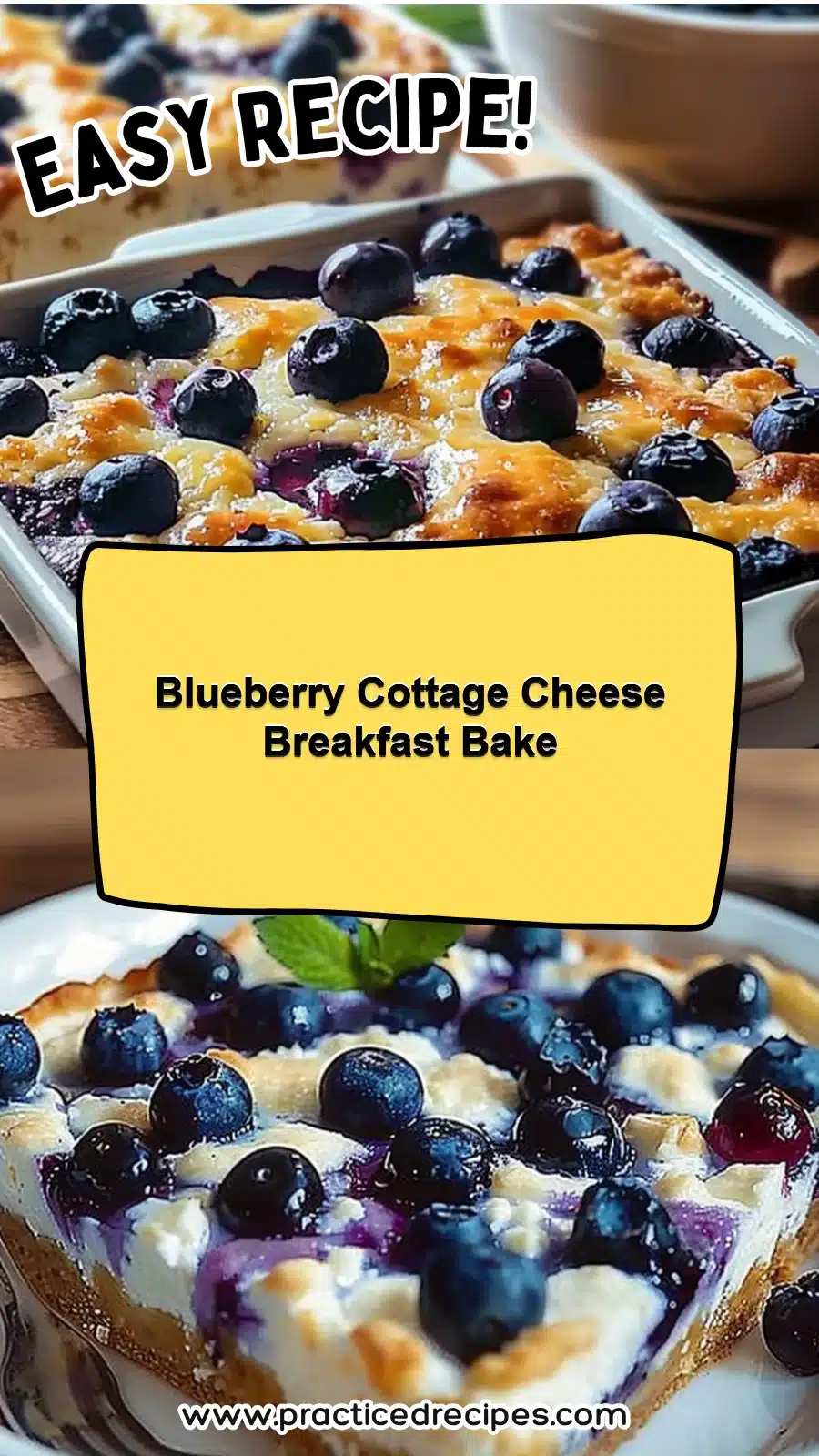 Blueberry Cottage Cheese Breakfast Bake 5 Blueberry Cottage Cheese Breakfast Bake