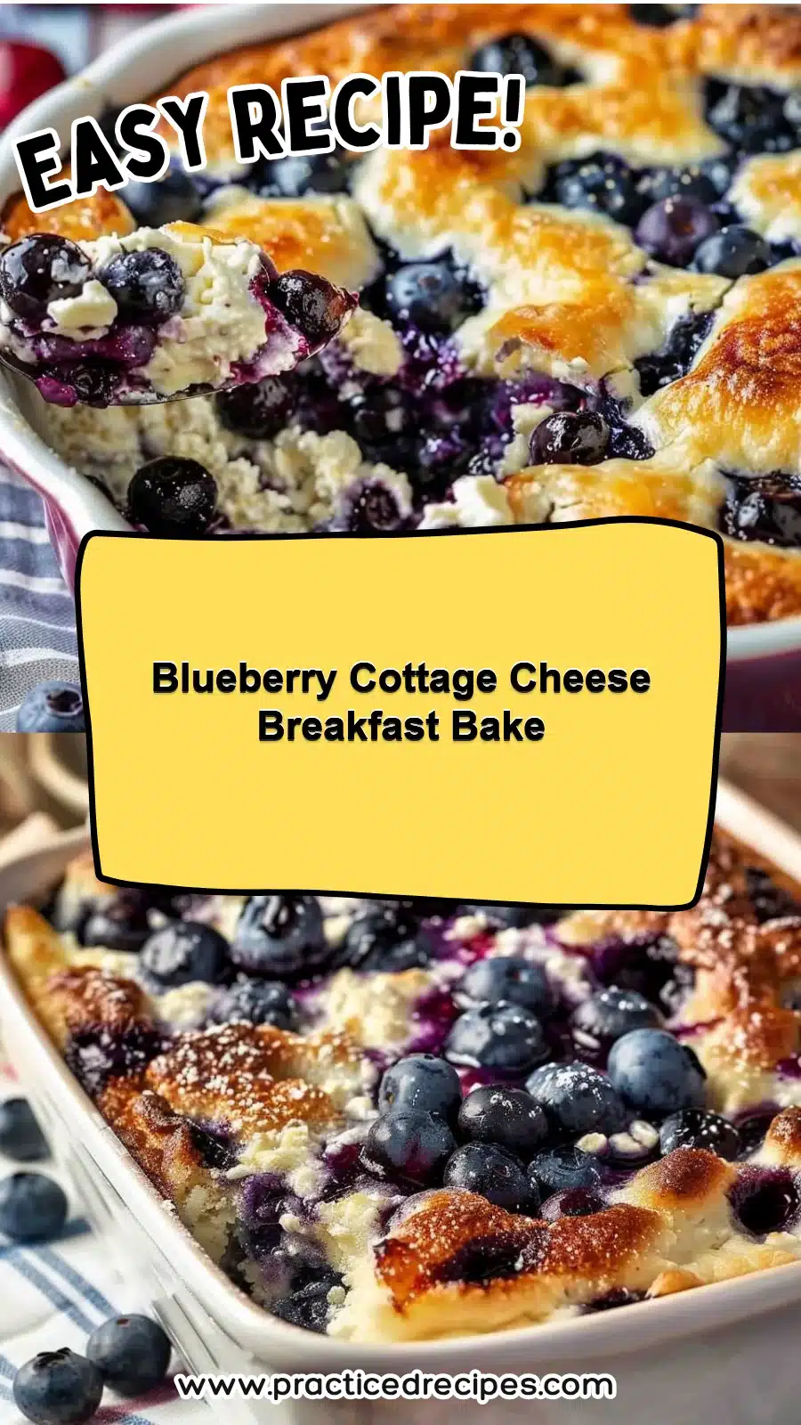 Blueberry Cottage Cheese Breakfast Bake 5 Blueberry Cottage Cheese Breakfast Bake