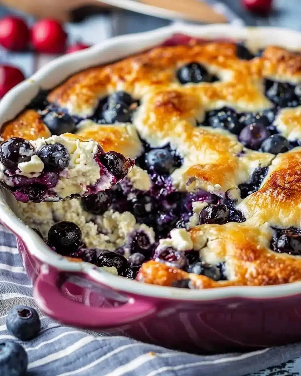 Blueberry Cottage Cheese Breakfast Bake 6 Blueberry Cottage Cheese Breakfast Bake