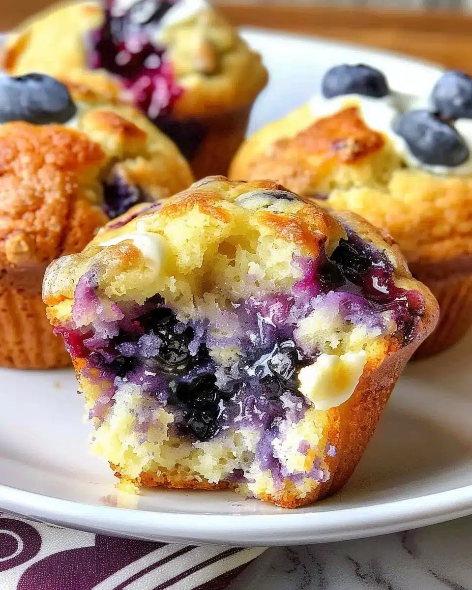 Blueberry Cream Cheese Muffins 6 Blueberry Cream Cheese Muffins