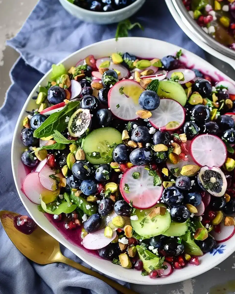 Blueberry Pistachio Spring Salad 6 Blueberry Pistachio Spring Salad