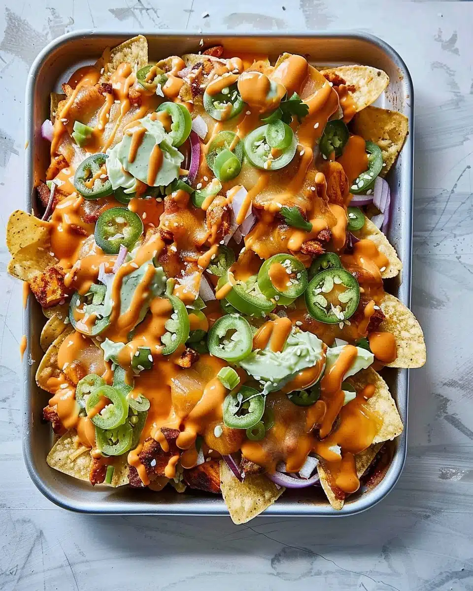 Buffalo Chicken Nachos 6 Buffalo Chicken Nachos