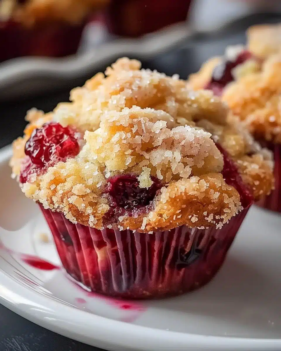 Cherry Cobbler Muffins 6 Cherry Cobbler Muffins