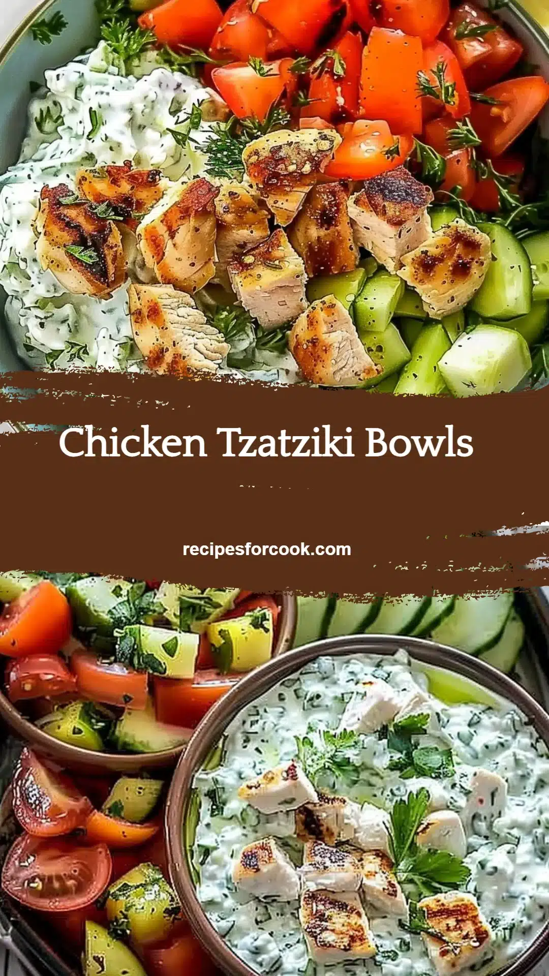 Chicken Tzatziki Bowls 5 Chicken Tzatziki Bowls