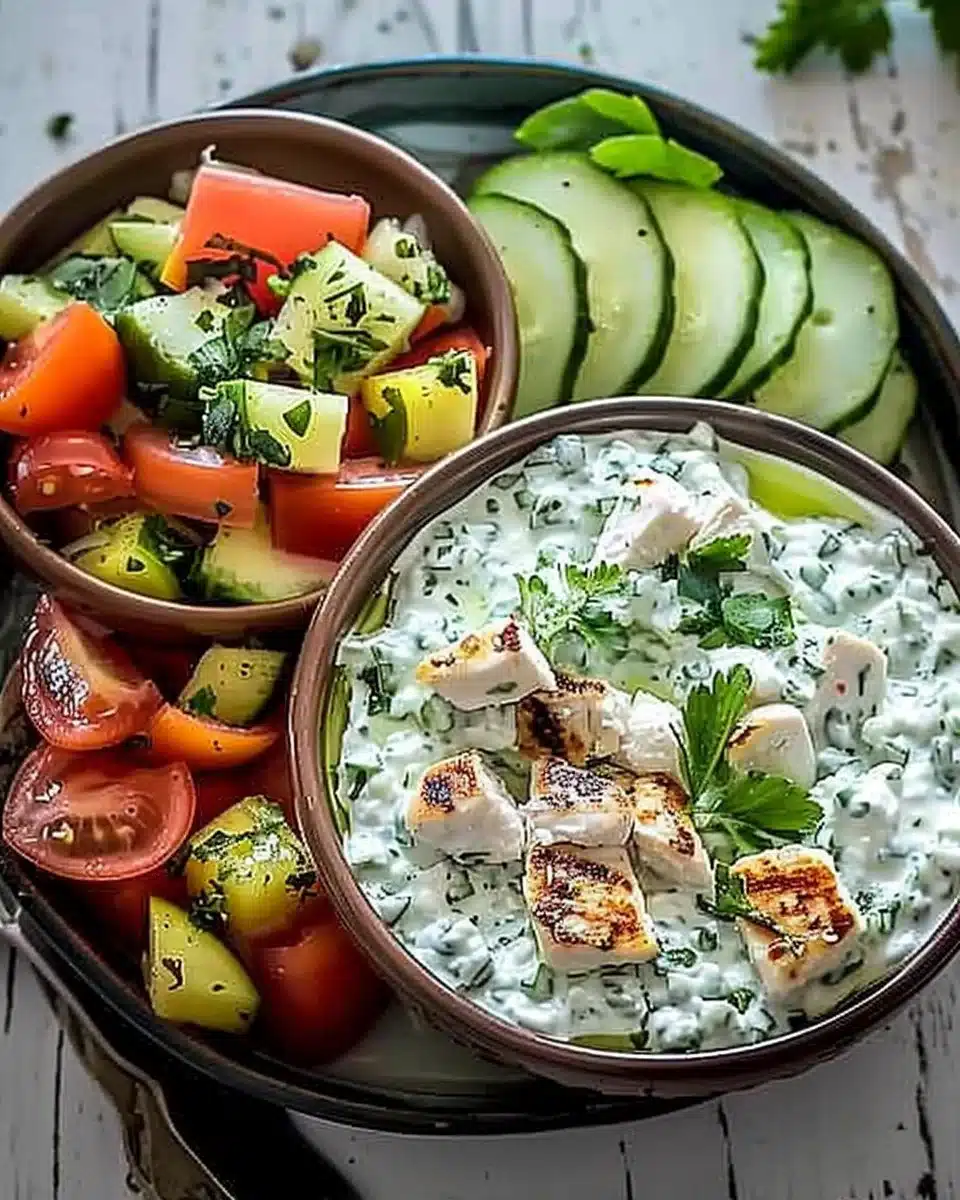 Chicken Tzatziki Bowls 6 Chicken Tzatziki Bowls