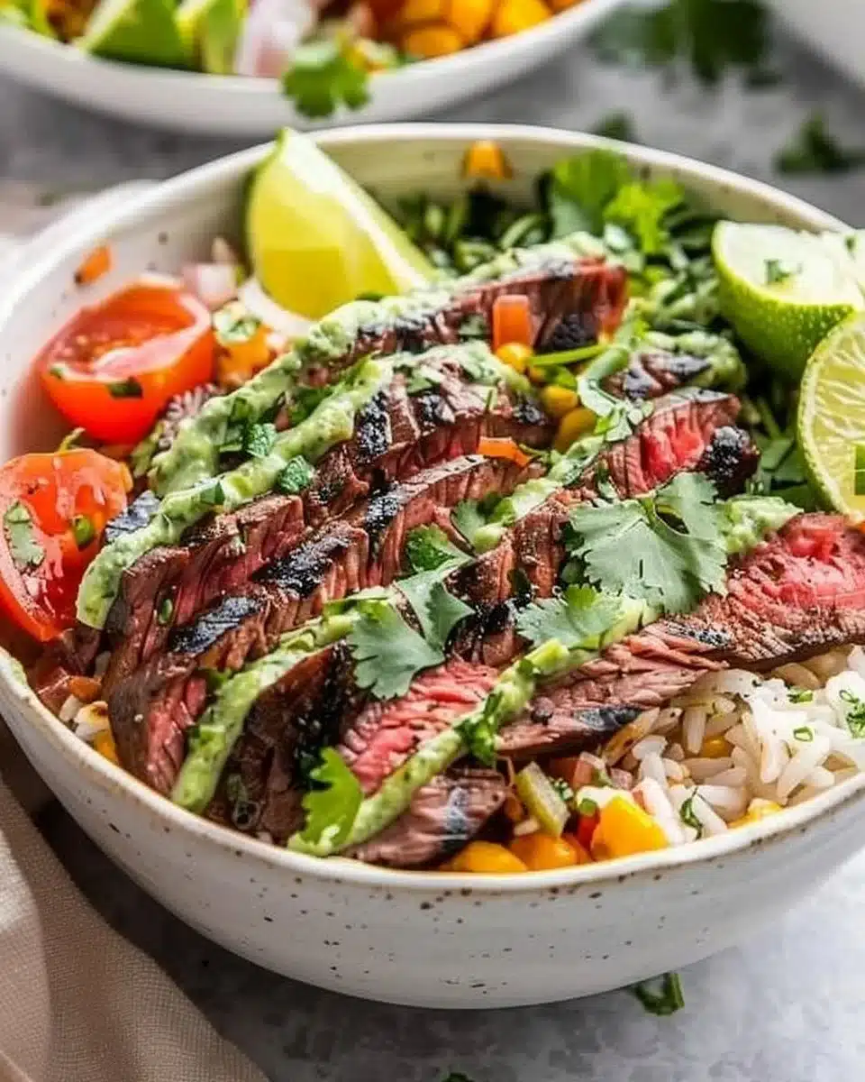 Cilantro Lime Steak Bowls 6 Cilantro Lime Steak Bowls