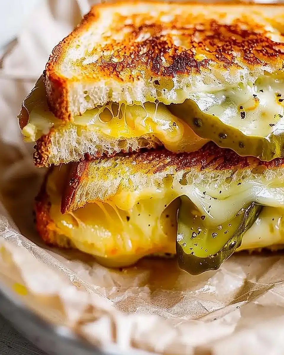 Crispy Dill Pickle Grilled Cheese Sandwich 6 Crispy Dill Pickle Grilled Cheese Sandwich