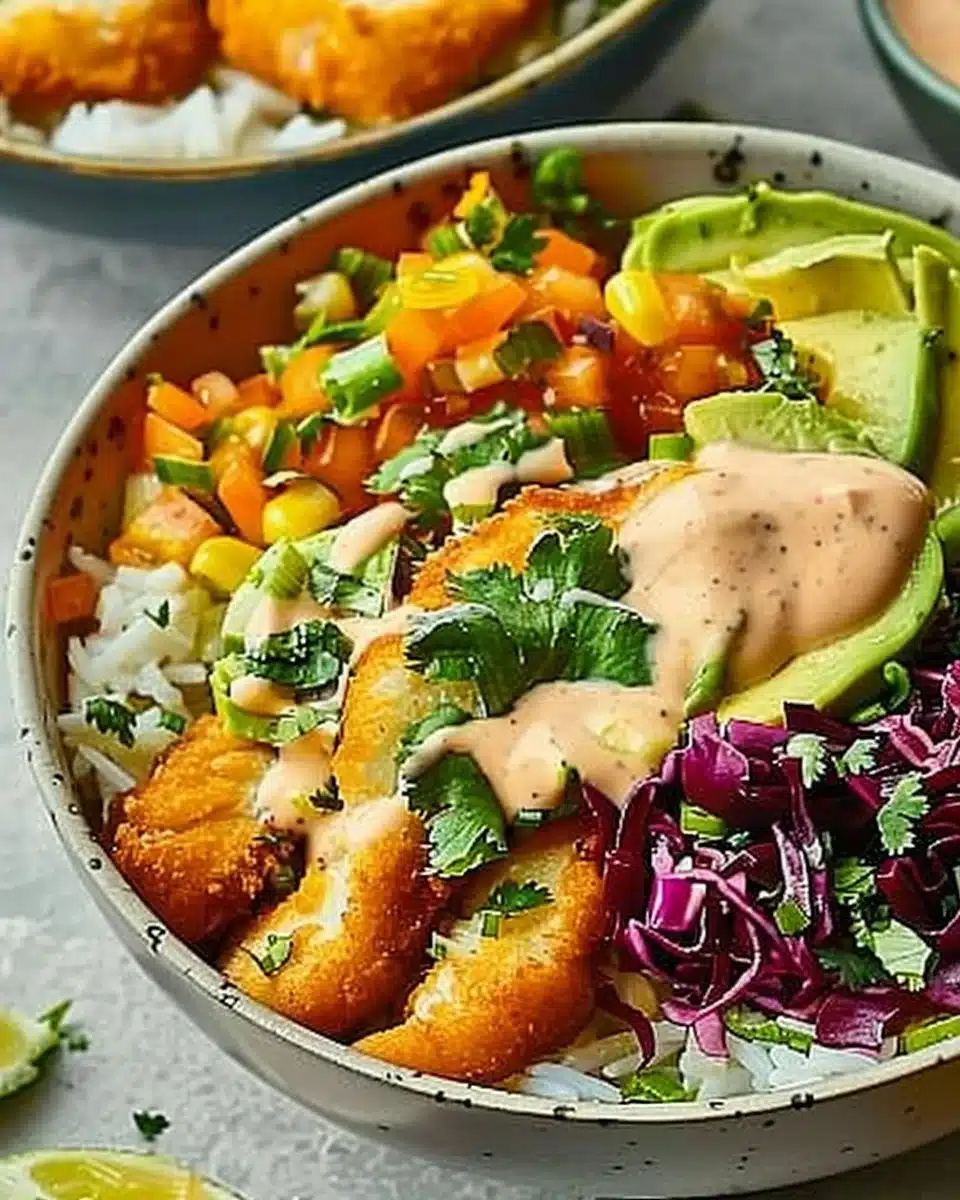 Crispy Fish Taco Bowls 6 Crispy Fish Taco Bowls: A Flavorful Twist for Taco Night