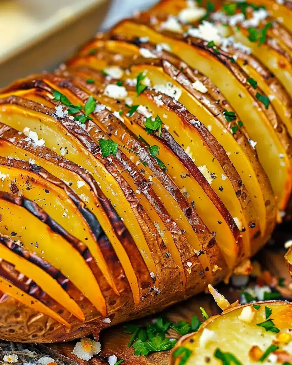 Crispy Herby Hasselback Potatoes 4 How to Make a Hasselback Potato
