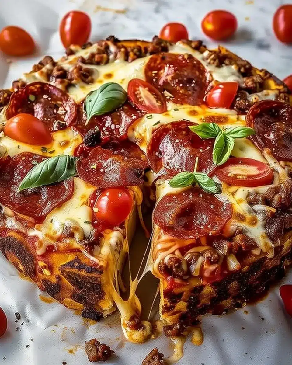 Crustless Pizza Pie 6 53g Protein Crustless Pizza Pie