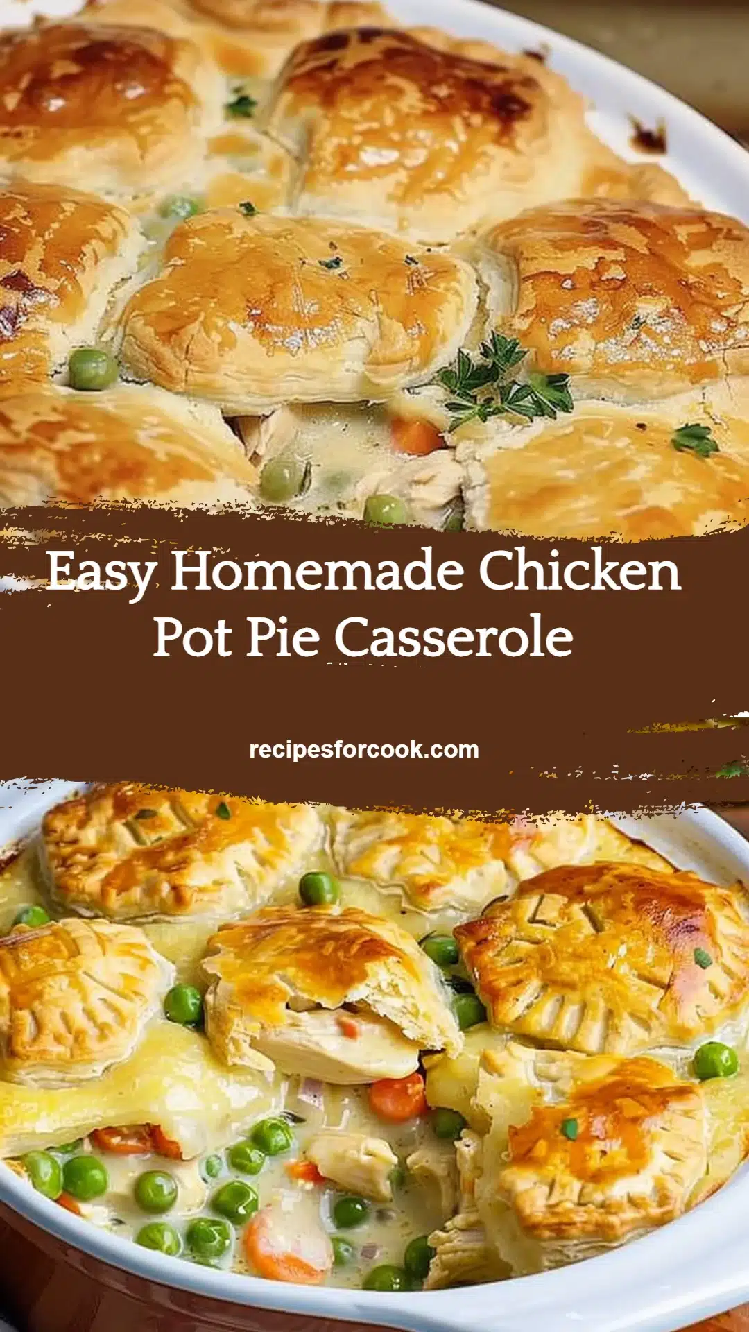 Easy Homemade Chicken Pot Pie Casserole 5 Easy Homemade Chicken Pot Pie Casserole
