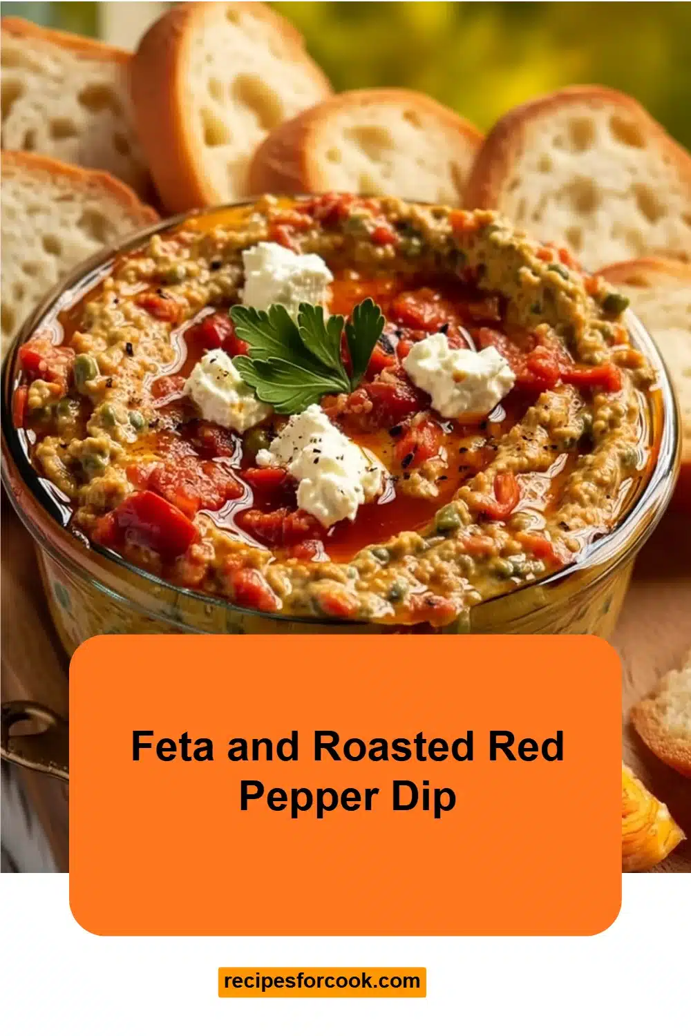 Feta and Roasted Red Pepper Dip 5 Feta and Roasted Red Pepper Dip