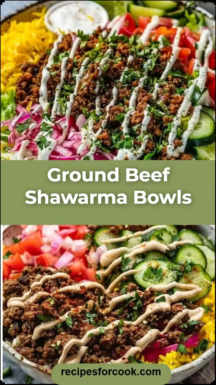 Ground Beef Shawarma Bowls 5 Ground Beef Shawarma Bowls