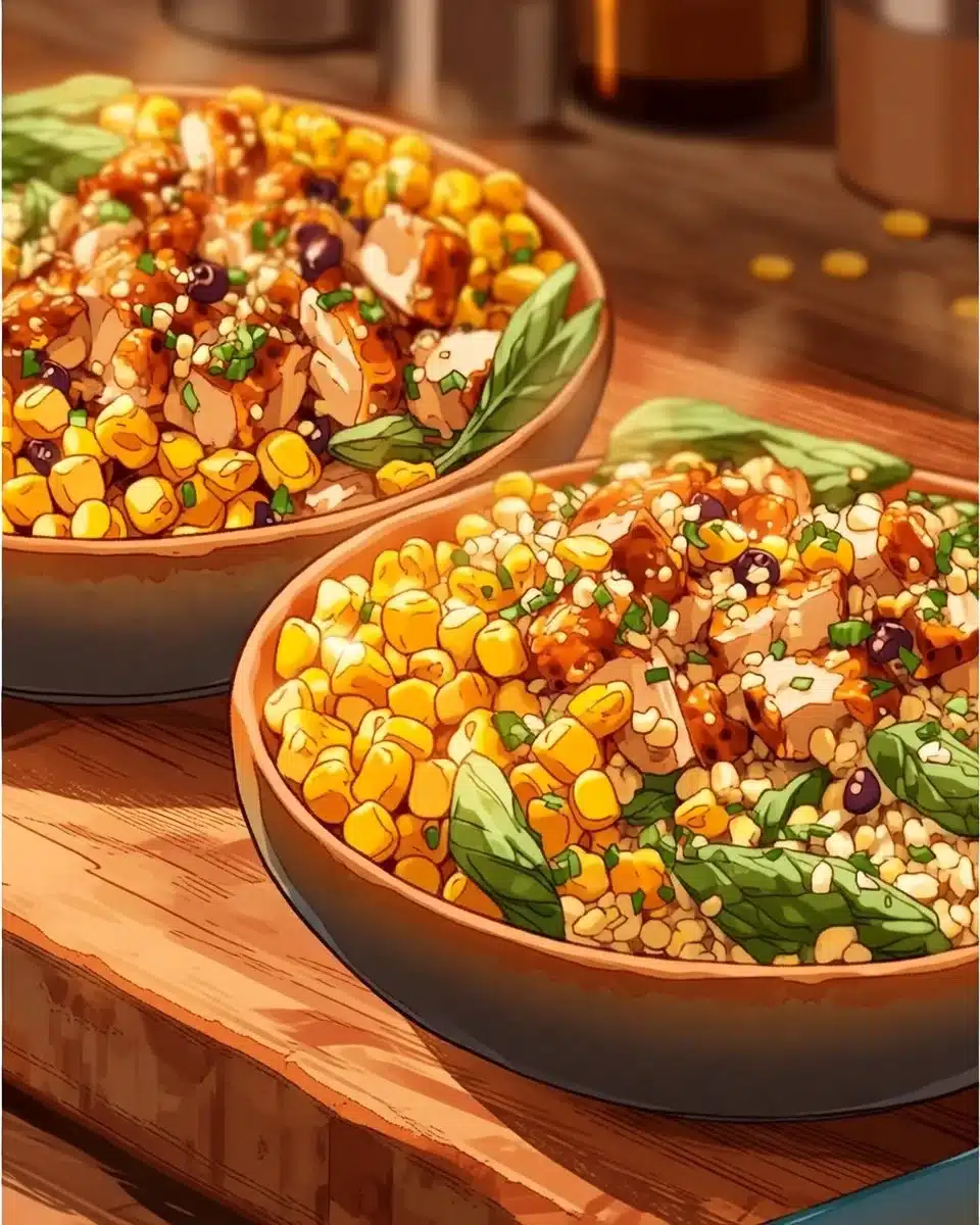 Healthy Chicken and Street Corn Bowls 4 Healthy Chicken and Street Corn Bowls for Summer