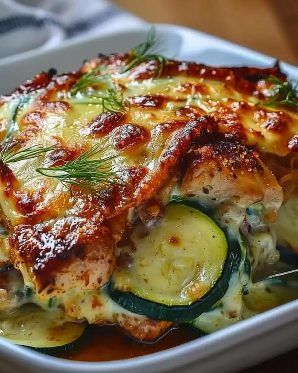 High Protein Chicken Zucchini Bake 6 High Protein Chicken Zucchini Bake