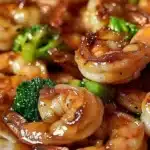 High-Protein Honey Garlic Shrimp 9 Delicious high-protein honey garlic shrimp served with fresh vegetables