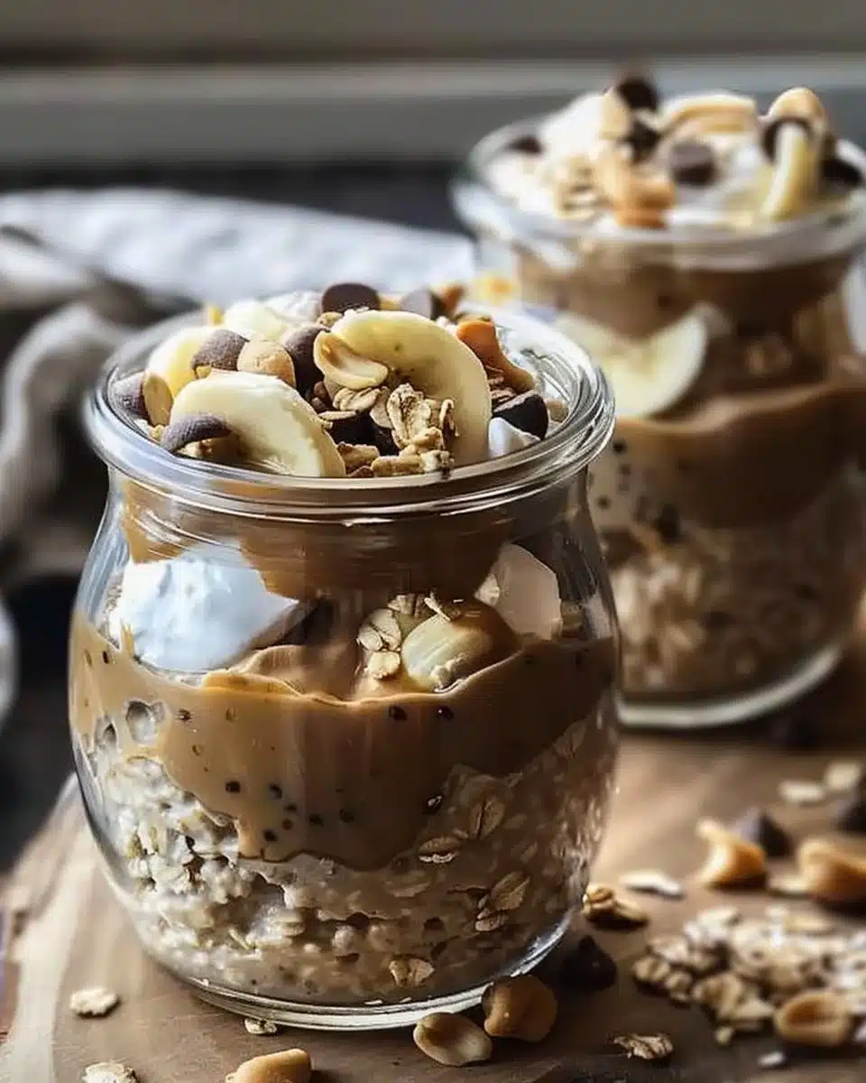 High-Protein Peanut Butter Overnight Oats 6 High-Protein Peanut Butter Overnight Oats