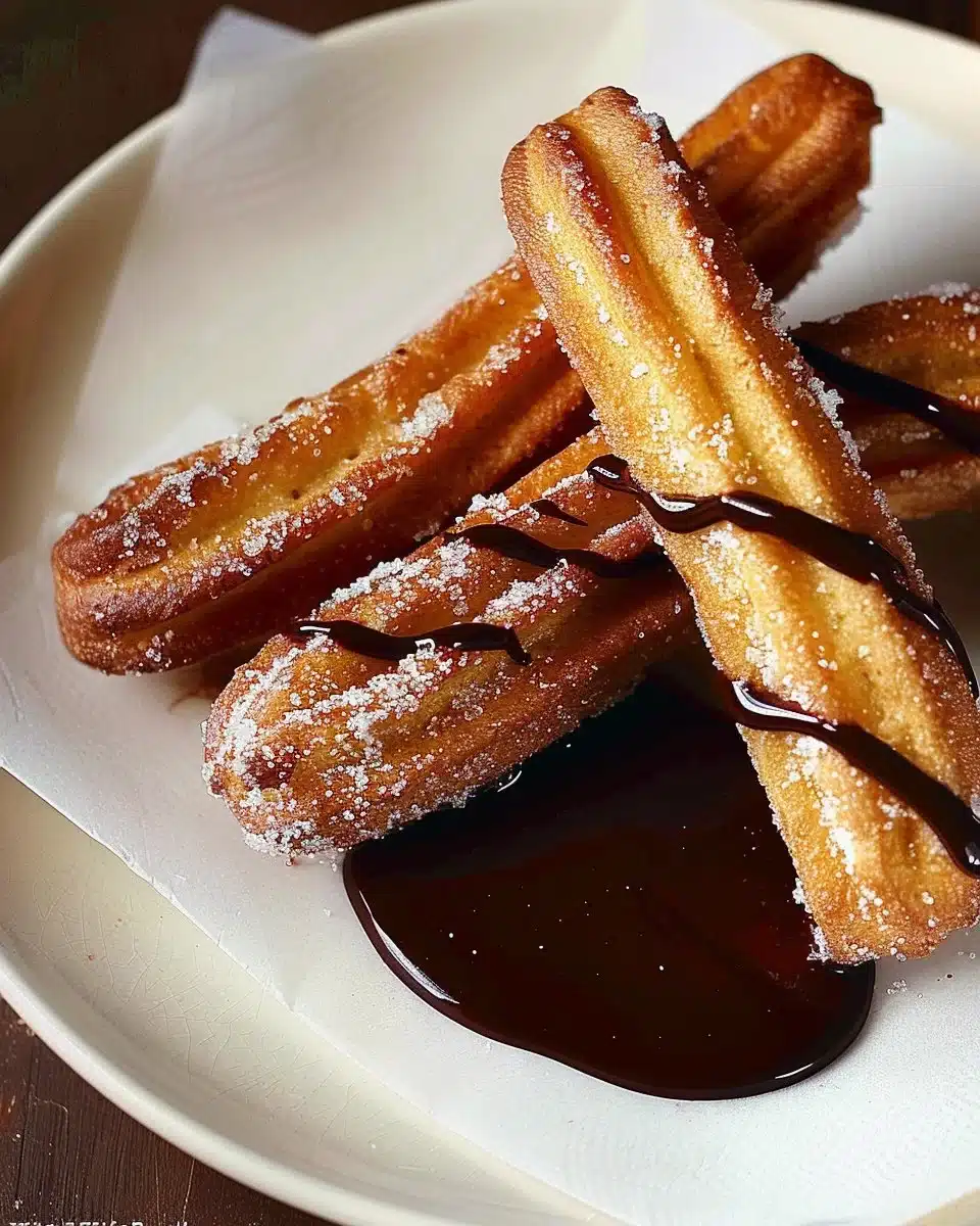 Homemade Churros with Chocolate Sauce 6 Easy Homemade Churros with Chocolate Sauce