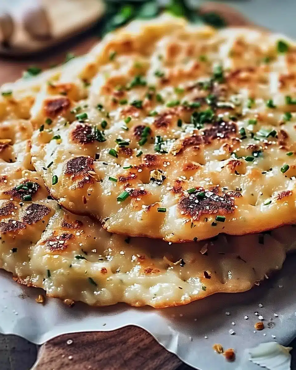 Irresistibly Easy Garlic Flatbread 6 Irresistiblemente Fácil Pan Plano de Ajo Keto para Cualquier Comida