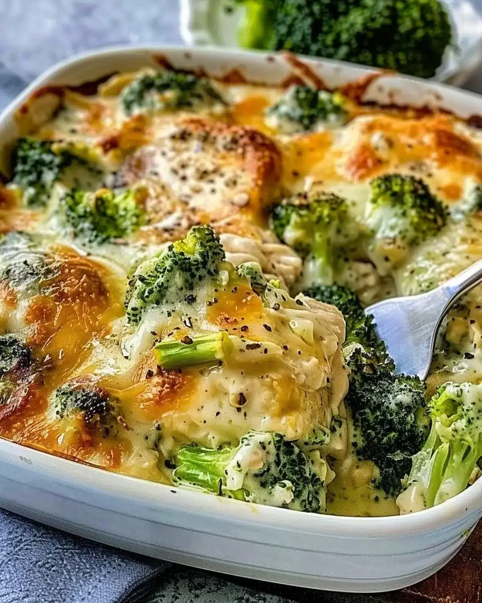 Keto Chicken Alfredo Broccoli Bake 6 Keto Chicken Alfredo Broccoli Bake