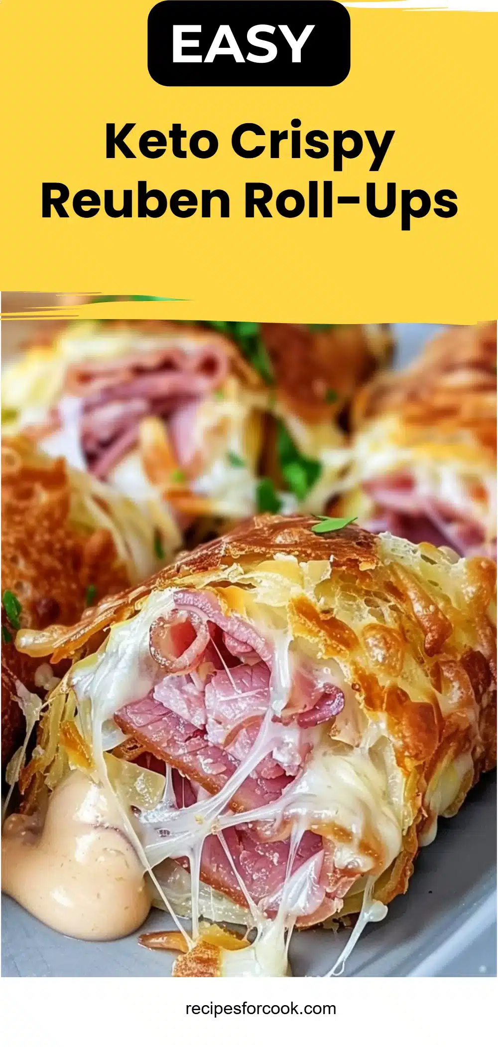 Keto Crispy Reuben Roll-Ups 5 Keto Crispy Reuben Roll-Ups