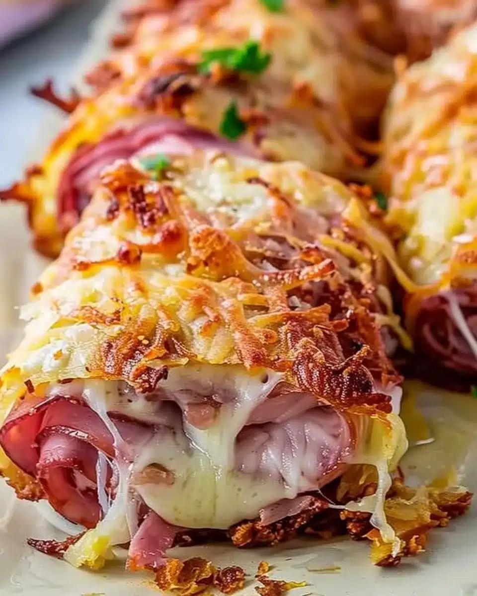 Keto Crispy Reuben Roll-Ups 6 Keto Crispy Reuben Roll-Ups