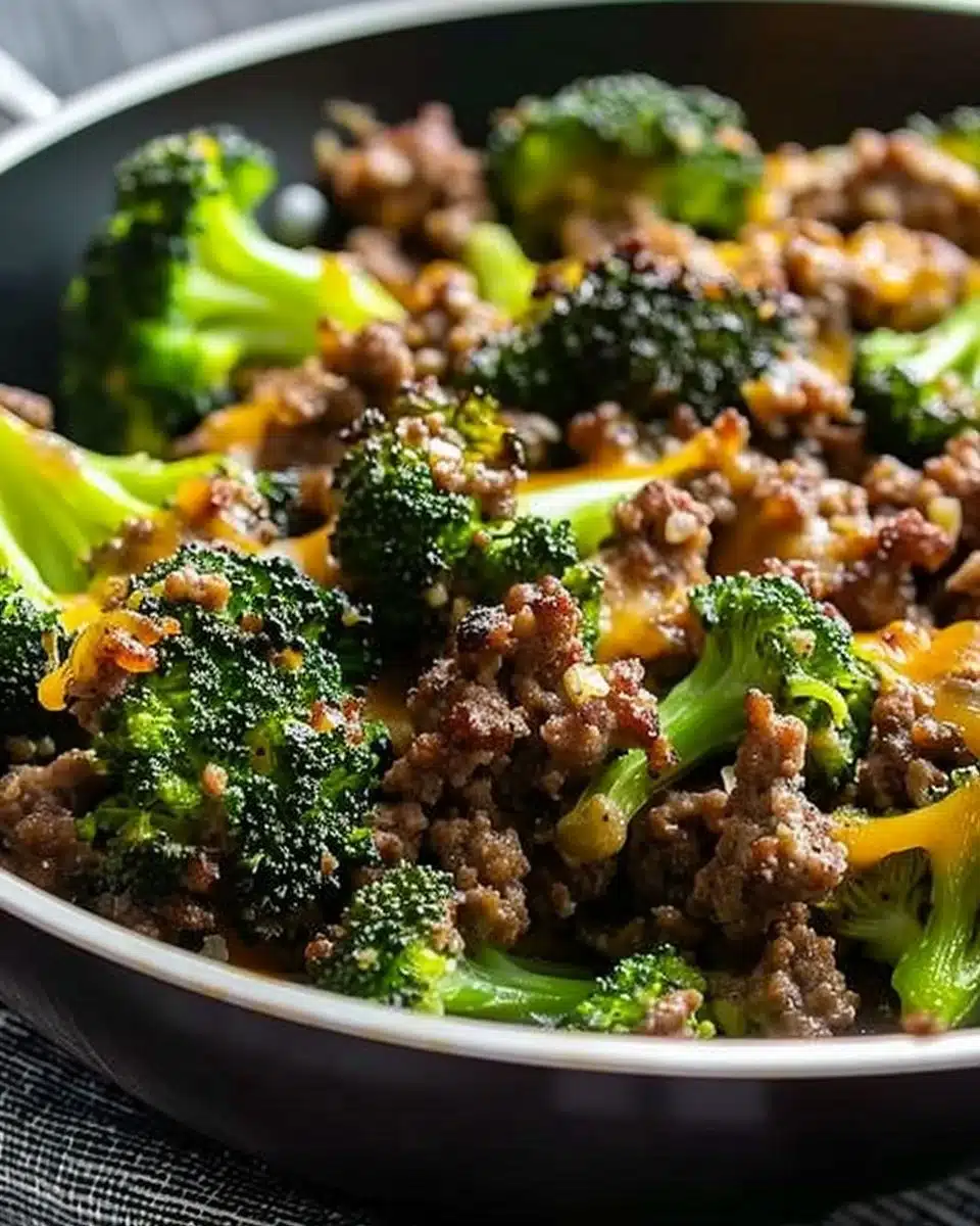 Keto Hamburger Broccoli Skillet 6 Keto Hamburger Broccoli Skillet