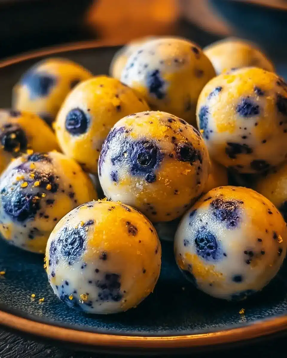 Lemon Blueberry Cottage Cheese Protein Bites 6 Lemon Blueberry Cottage Cheese Protein Bites