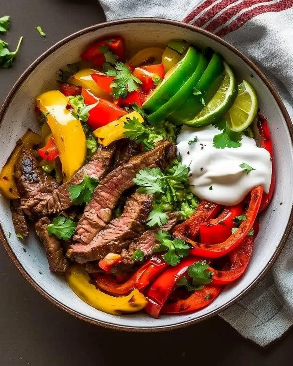 Low Carb Steak Fajita Bowl 6 Low Carb Steak Fajita Bowl – 1 Bold Recipe For Keto Lovers