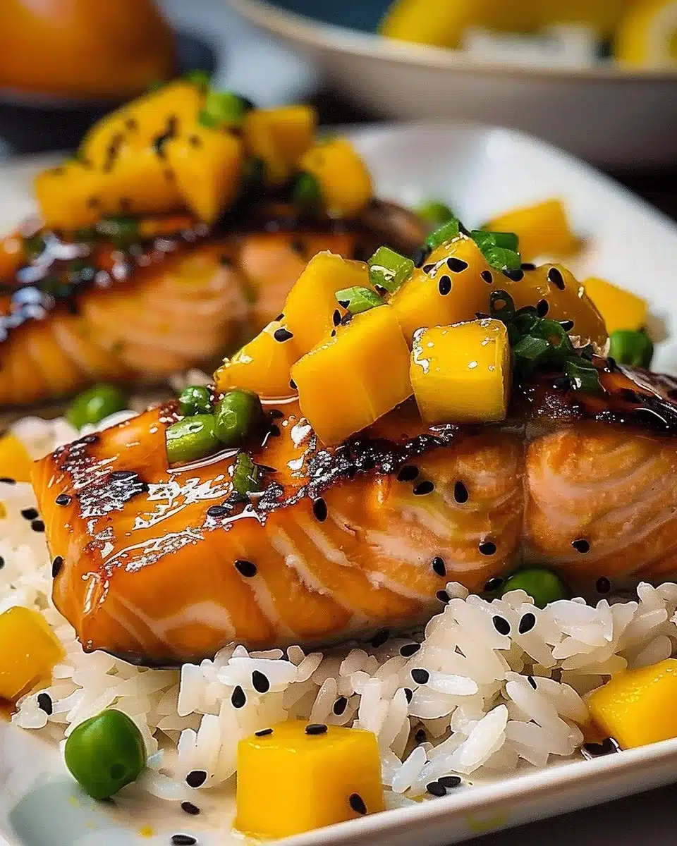 Mango Teriyaki Salmon 6 Mango Teriyaki Salmon