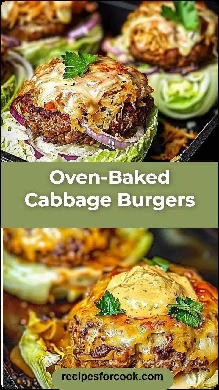 Oven-Baked Cabbage Burgers 5 Oven-Baked Cabbage Burgers
