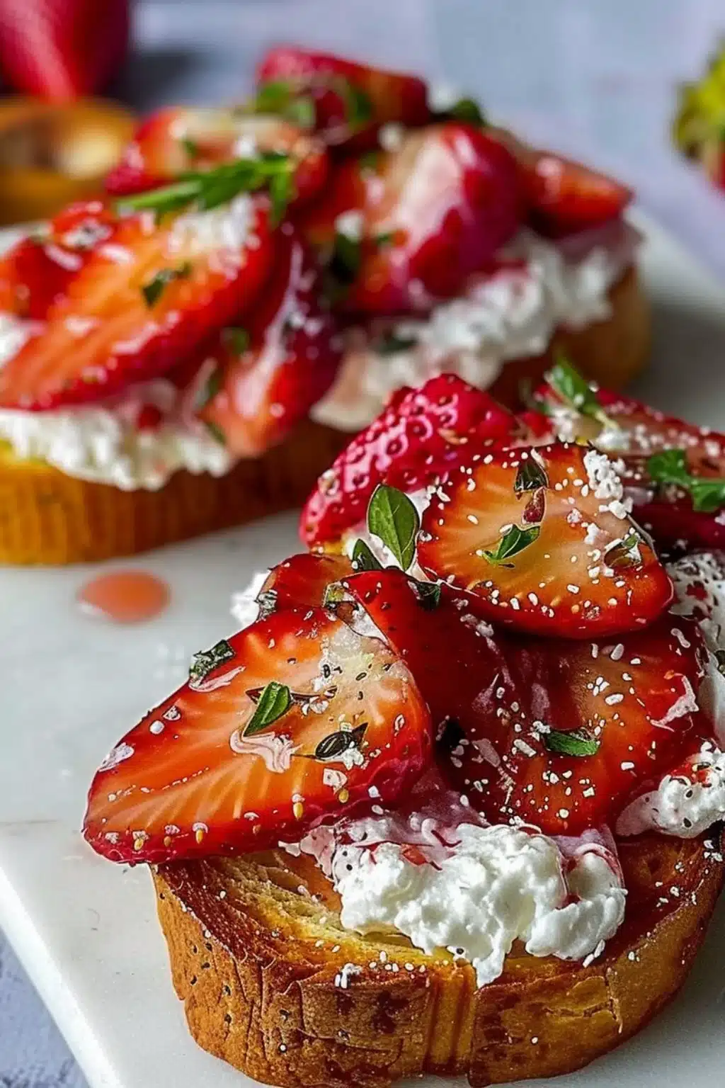 Roasted Strawberry Whipped Ricotta Toast 5 Roasted Strawberry Whipped Ricotta Toast