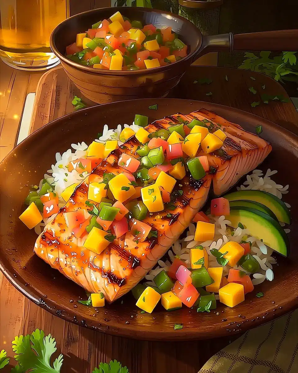 Salmon with Mango Salsa 6 Salmon with Mango Salsa