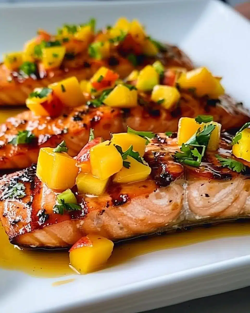 Salmon with Mango Salsa 6 Salmon with Mango Salsa