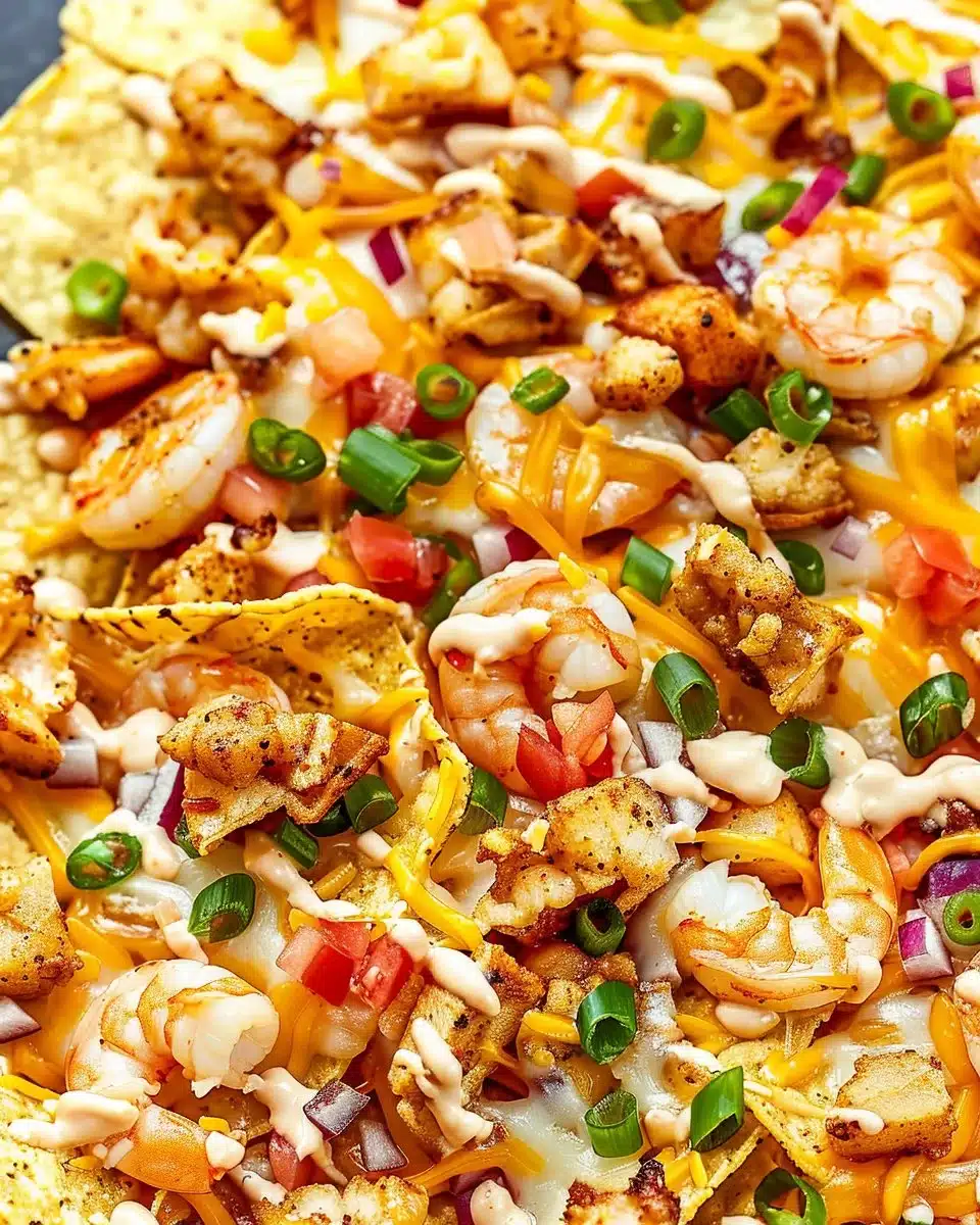 Shrimp Nachos 6 Shrimp Nachos