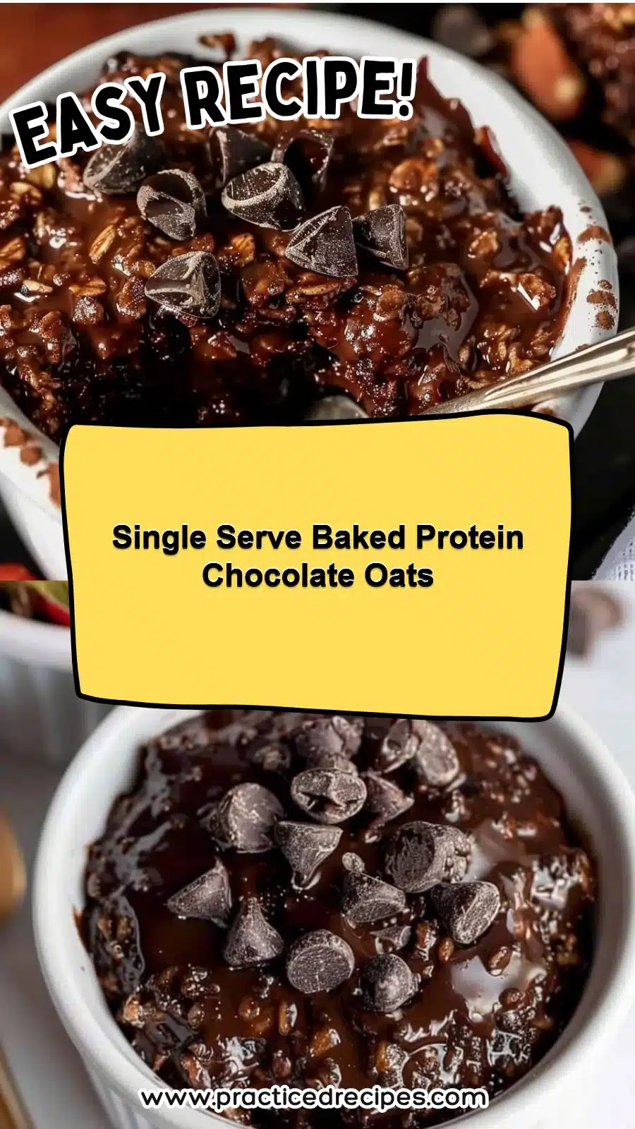 Single Serve Baked Protein Chocolate Oats 5 Single Serve Baked Protein Chocolate Oats