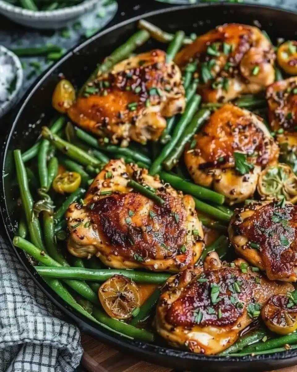 Skillet Garlic Butter Chicken and Green Beans 5 Skillet Garlic Butter Chicken and Green Beans